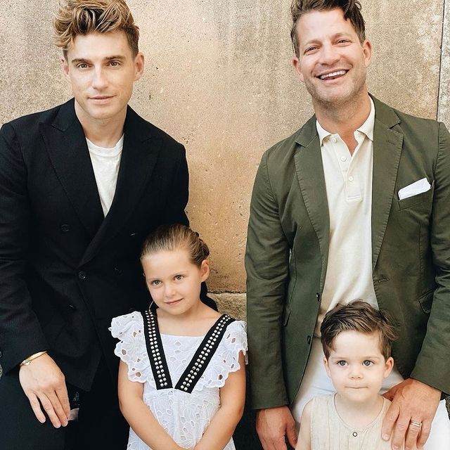 Nate Burkus and his kids