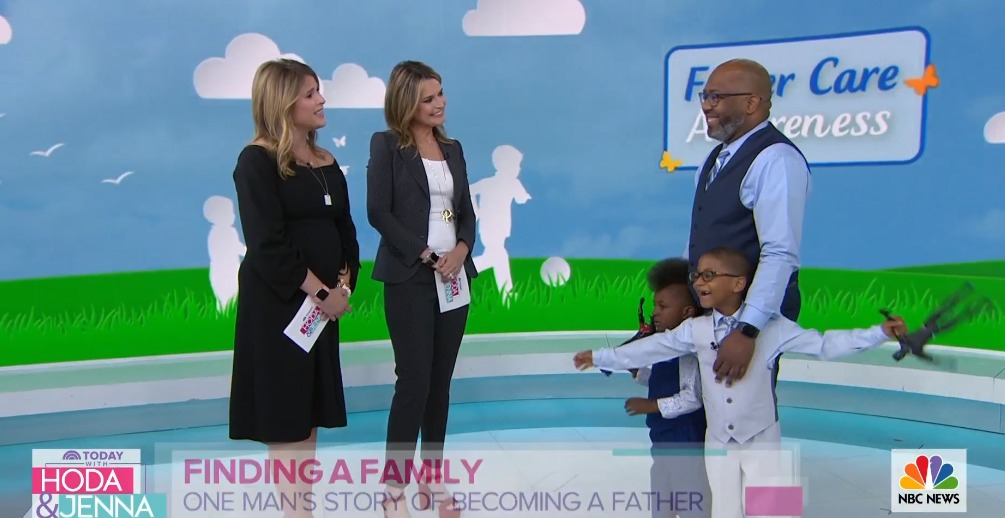 foster dad and adopted sons on Today Show with Jenna
