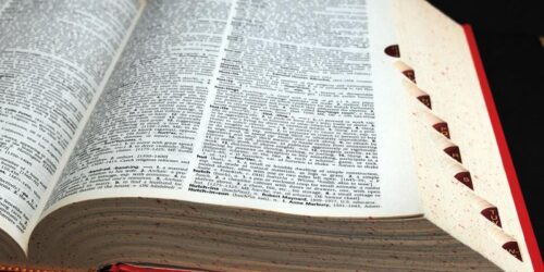 photo of a dictionary