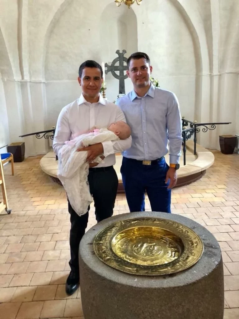 baby at baptism