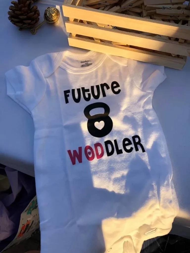 Personalized baby onsie, future woodler