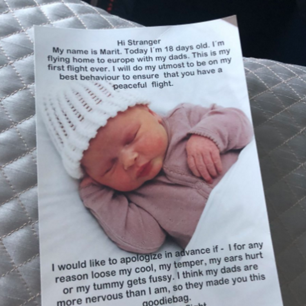 photo of baby on a card