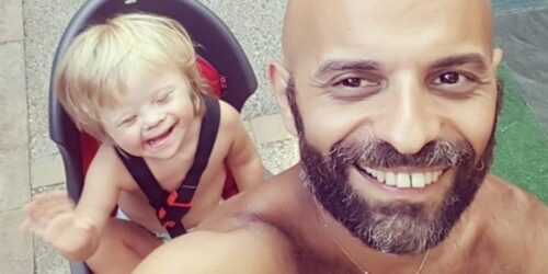 Single dad and his daughter with special needs