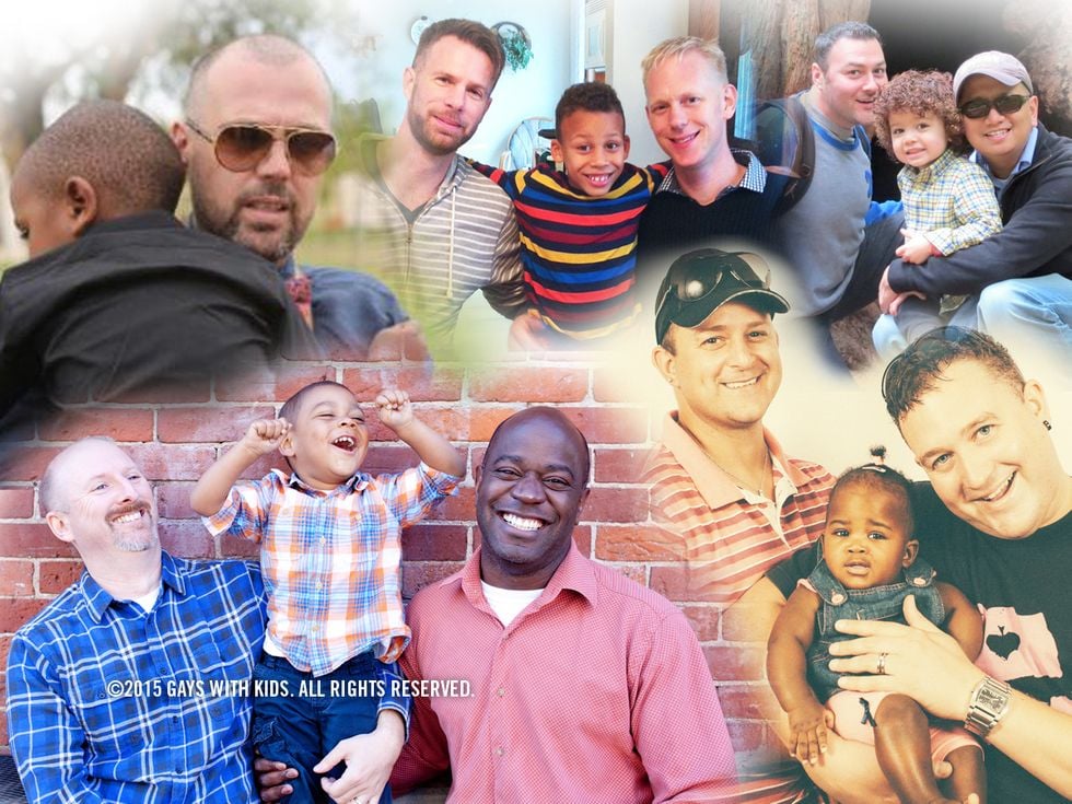 Montage of photos of multi-race families