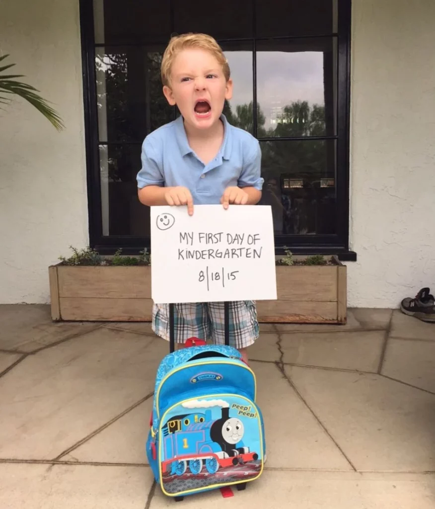 Child First Day of School